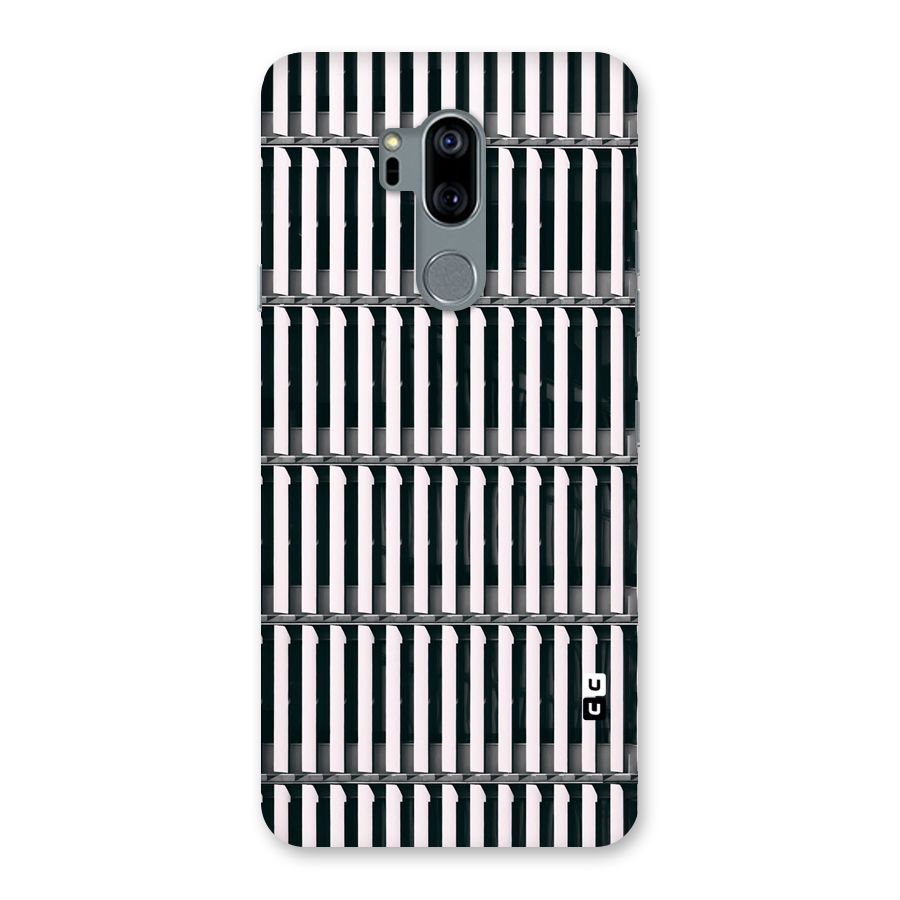 Dark Lines Pattern Back Case for LG G7