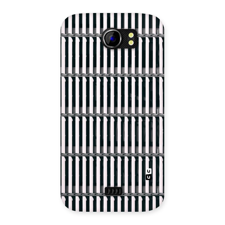 Dark Lines Pattern Back Case for Micromax Canvas 2 A110