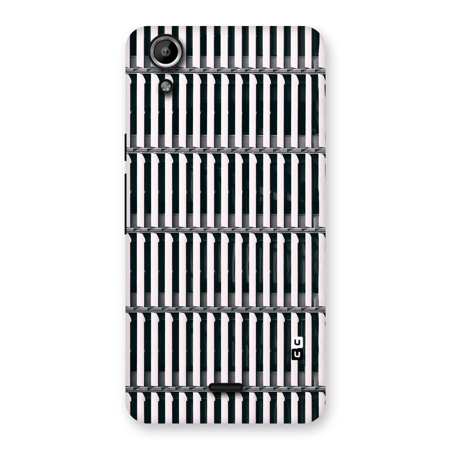 Dark Lines Pattern Back Case for Micromax Canvas Selfie Lens Q345