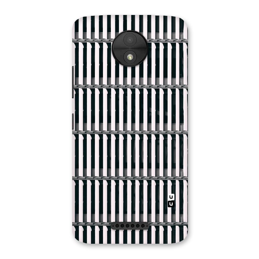 Dark Lines Pattern Back Case for Moto C