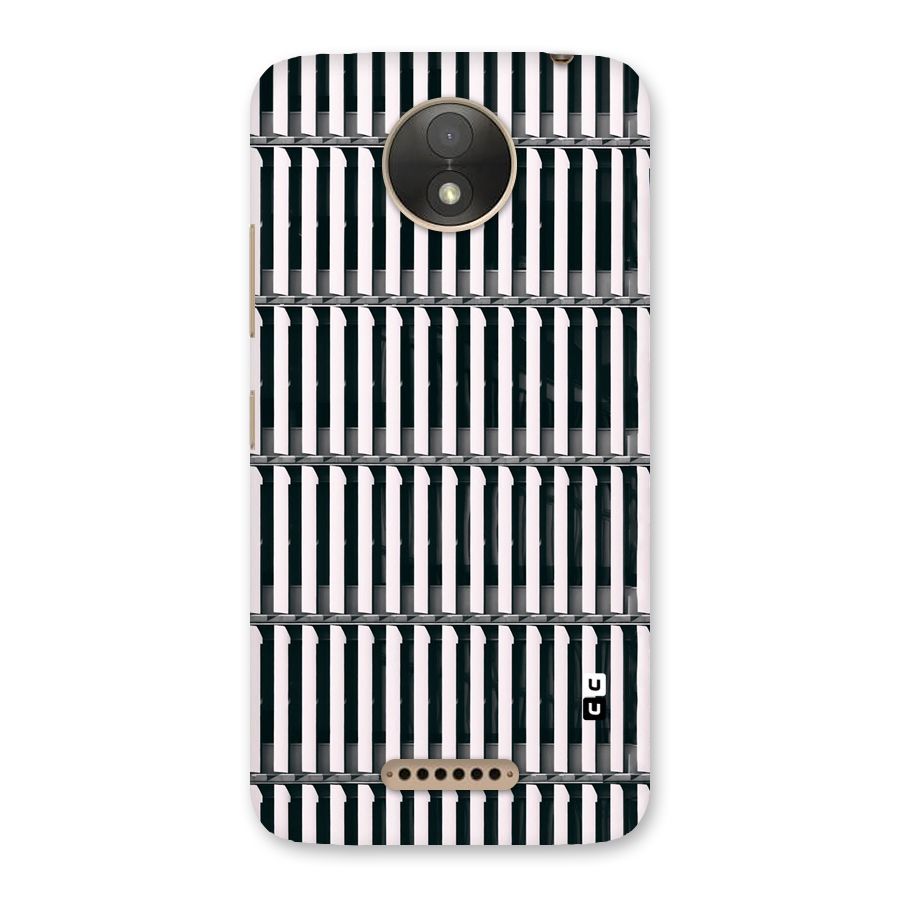 Dark Lines Pattern Back Case for Moto C Plus