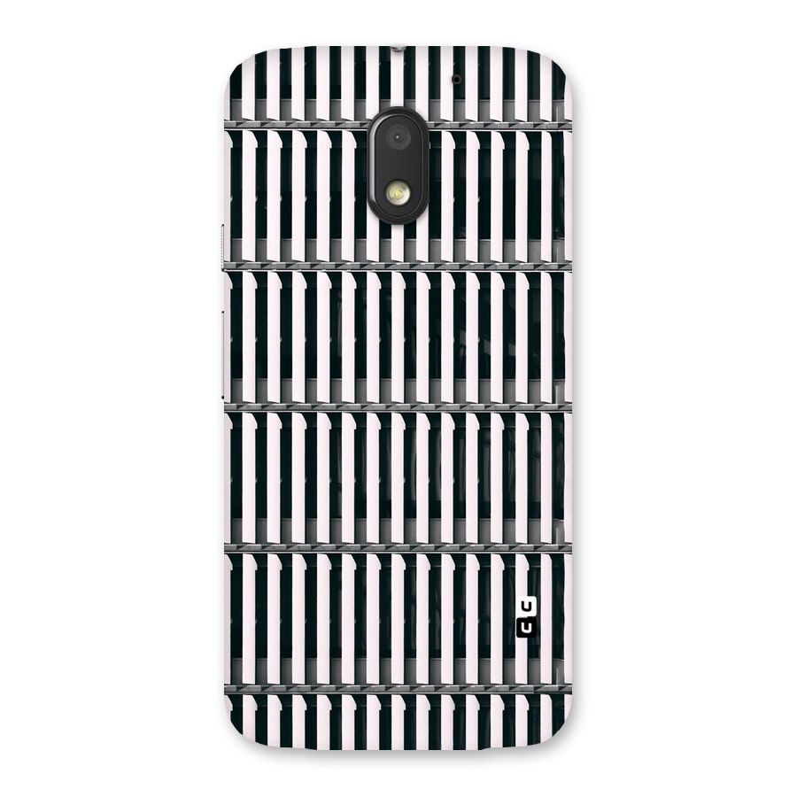 Dark Lines Pattern Back Case for Moto E3 Power