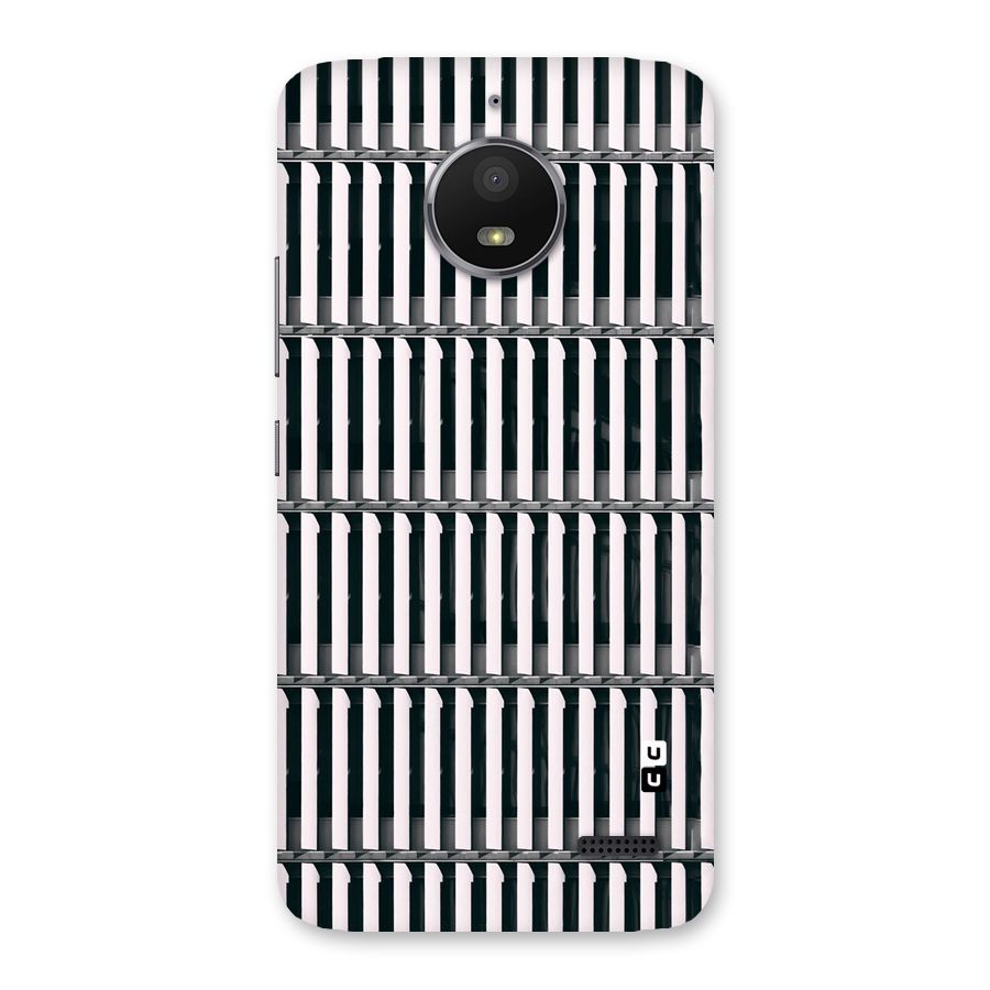 Dark Lines Pattern Back Case for Moto E4