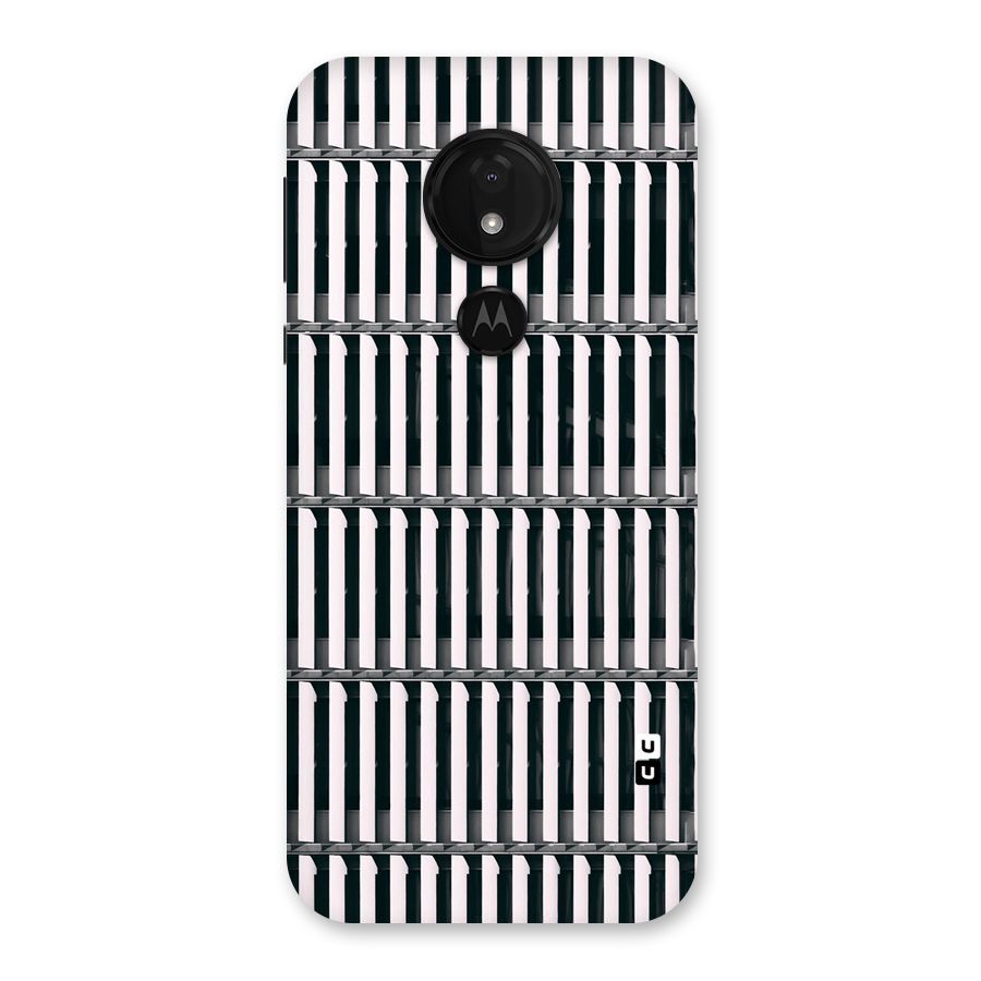 Dark Lines Pattern Back Case for Moto G7 Power