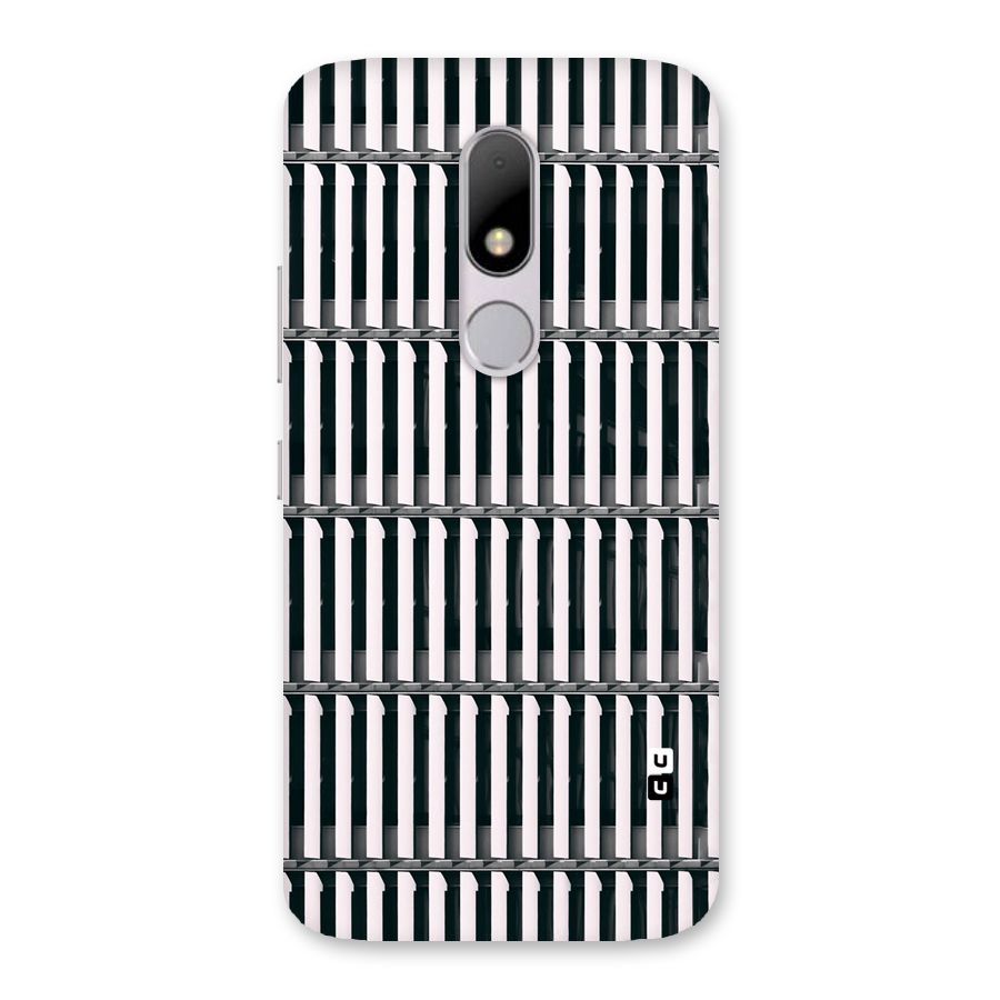 Dark Lines Pattern Back Case for Moto M