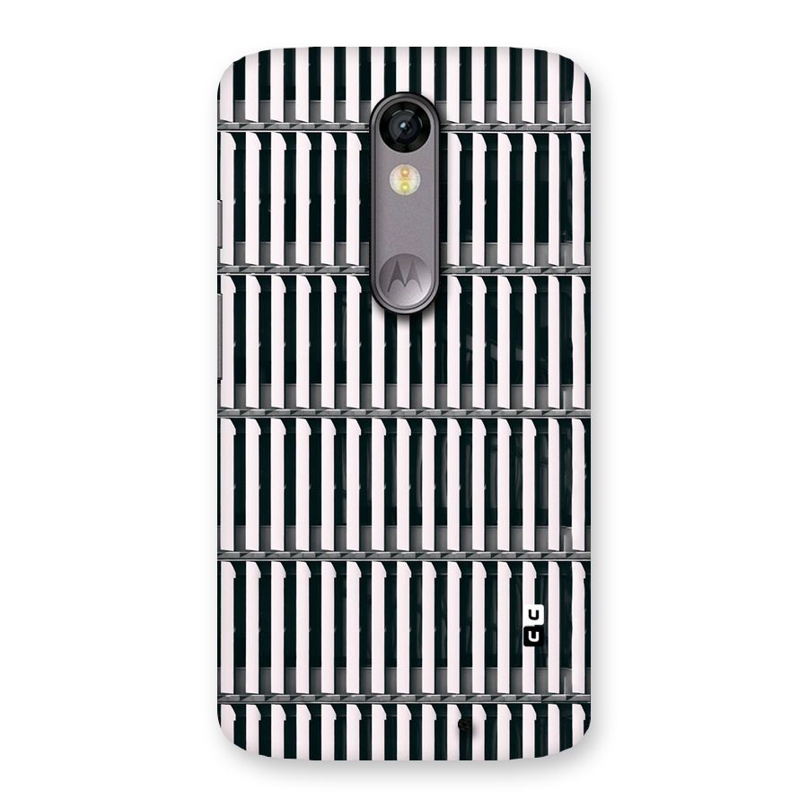 Dark Lines Pattern Back Case for Moto X Force