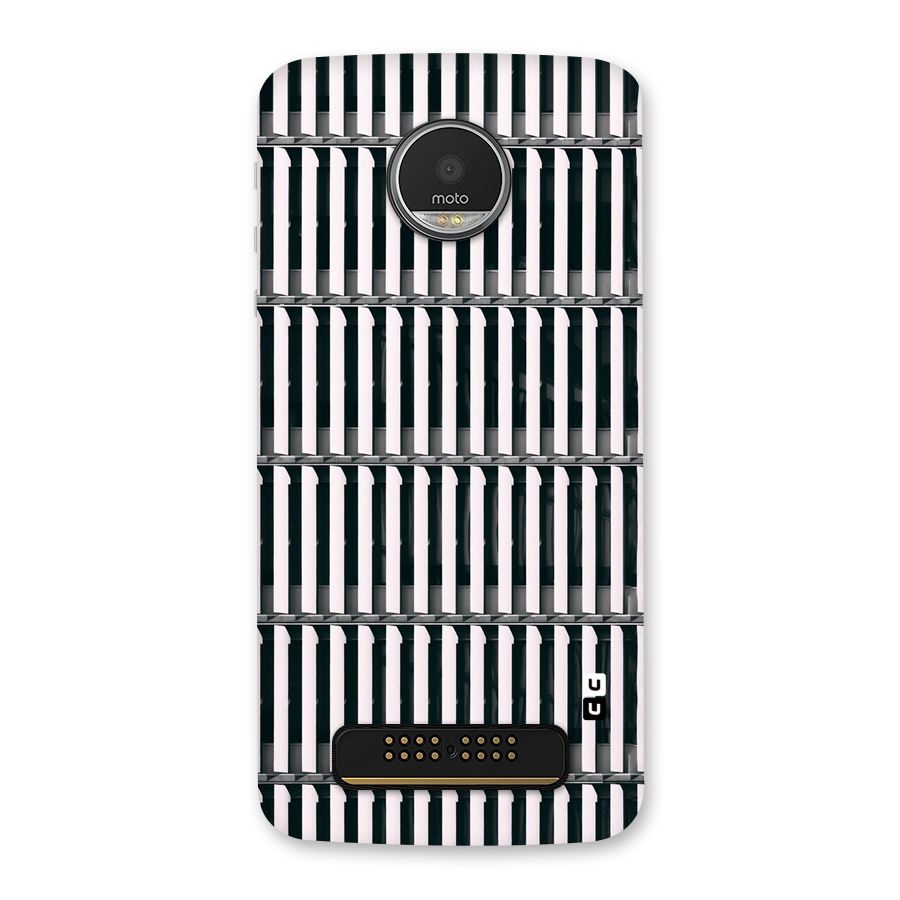 Dark Lines Pattern Back Case for Moto Z Play