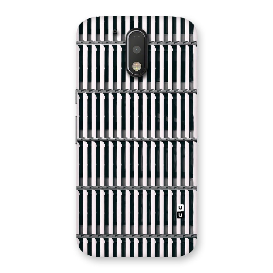 Dark Lines Pattern Back Case for Motorola Moto G4 Plus
