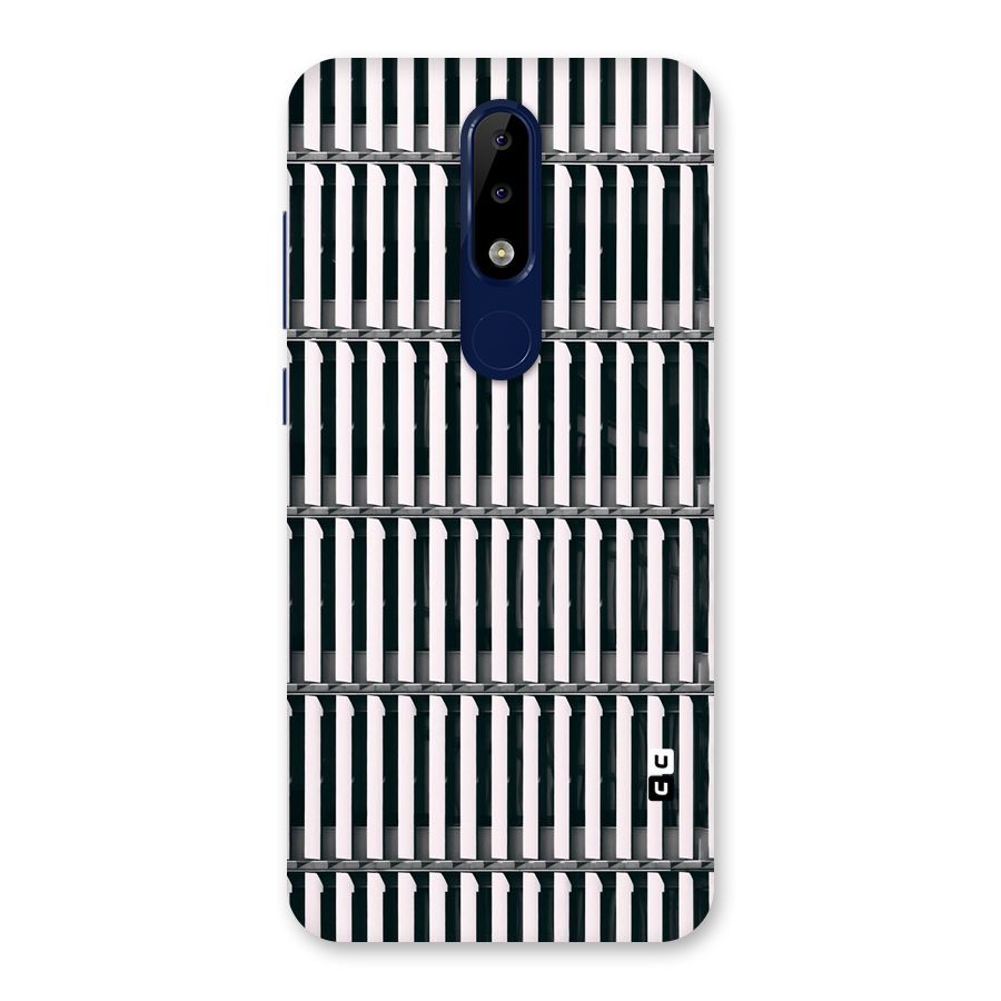 Dark Lines Pattern Back Case for Nokia 5.1 Plus