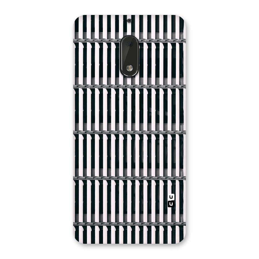 Dark Lines Pattern Back Case for Nokia 6