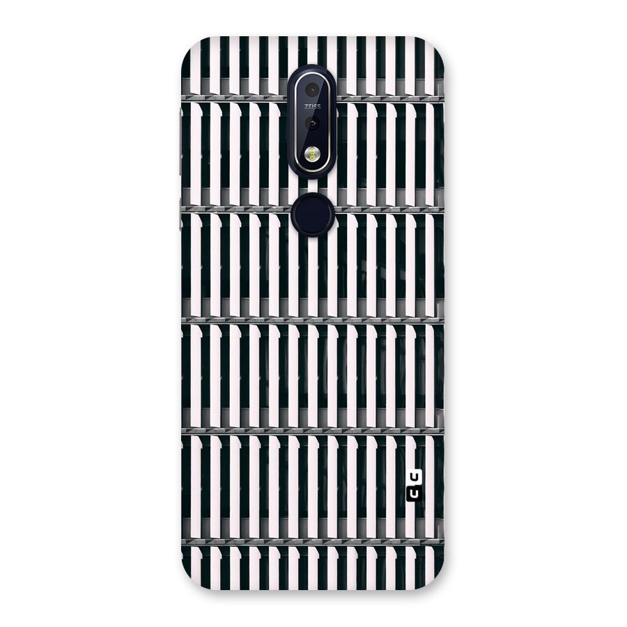 Dark Lines Pattern Back Case for Nokia 7.1