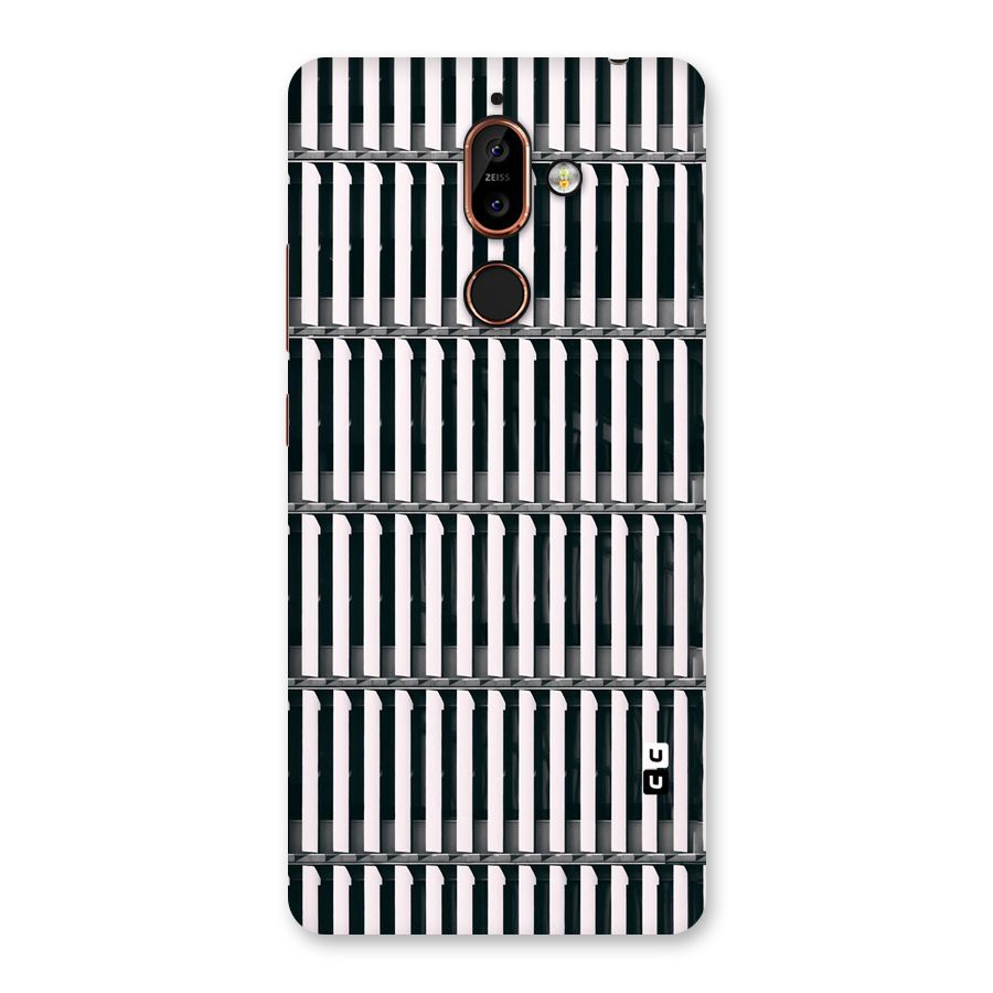 Dark Lines Pattern Back Case for Nokia 7 Plus