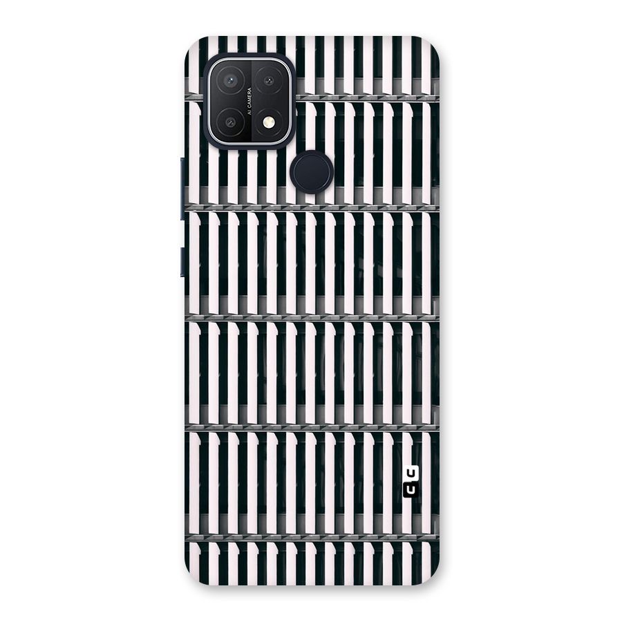 Dark Lines Pattern Back Case for Oppo A15