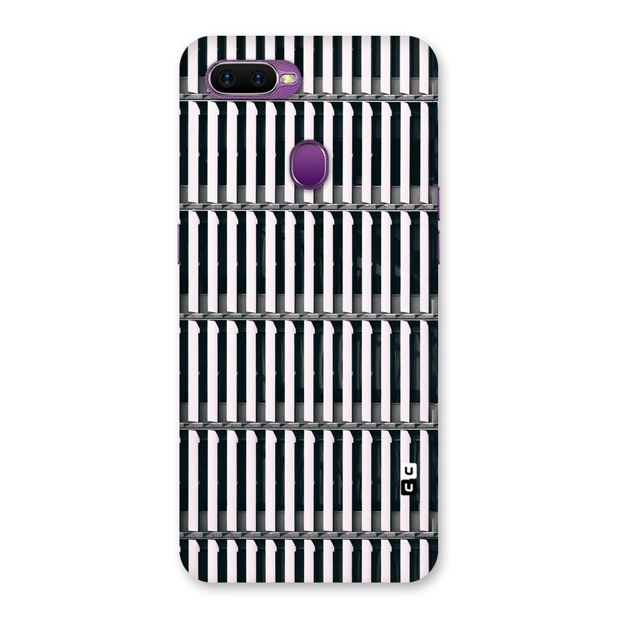 Dark Lines Pattern Back Case for Oppo F9