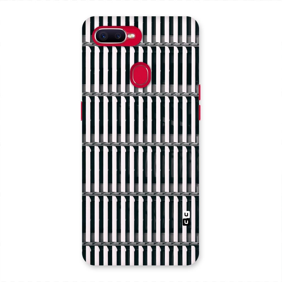 Dark Lines Pattern Back Case for Oppo F9 Pro