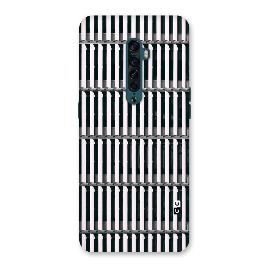 Dark Lines Pattern Back Case for Oppo Reno2
