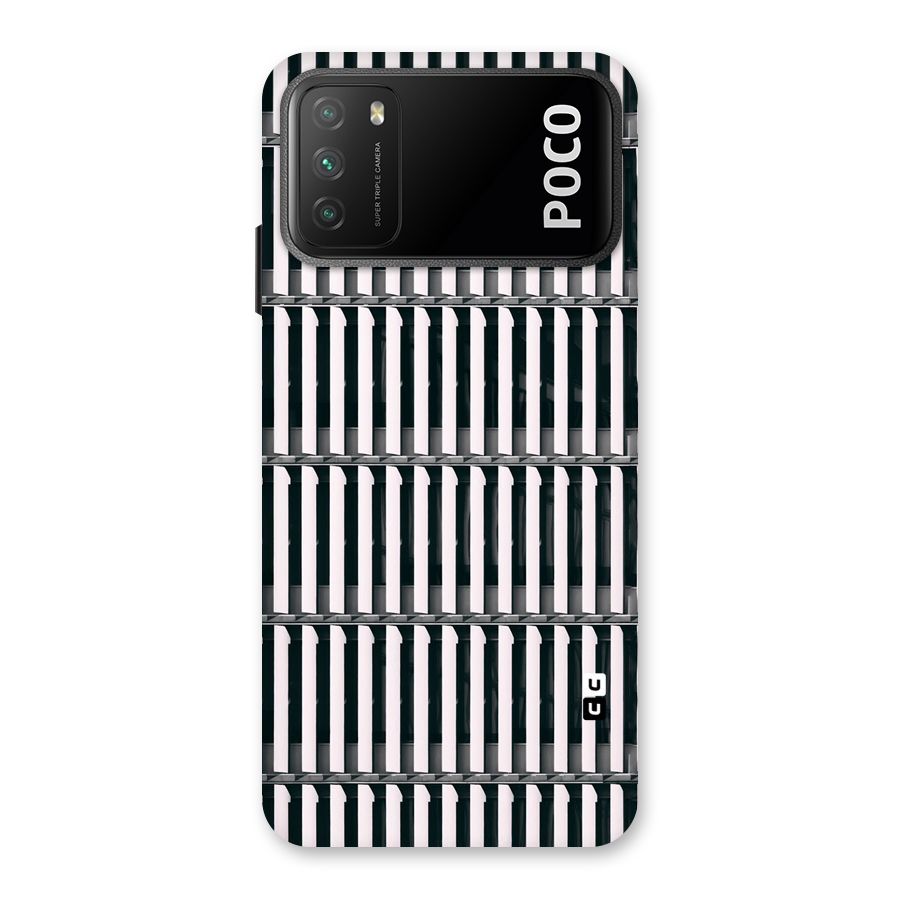 Dark Lines Pattern Back Case for Poco M3