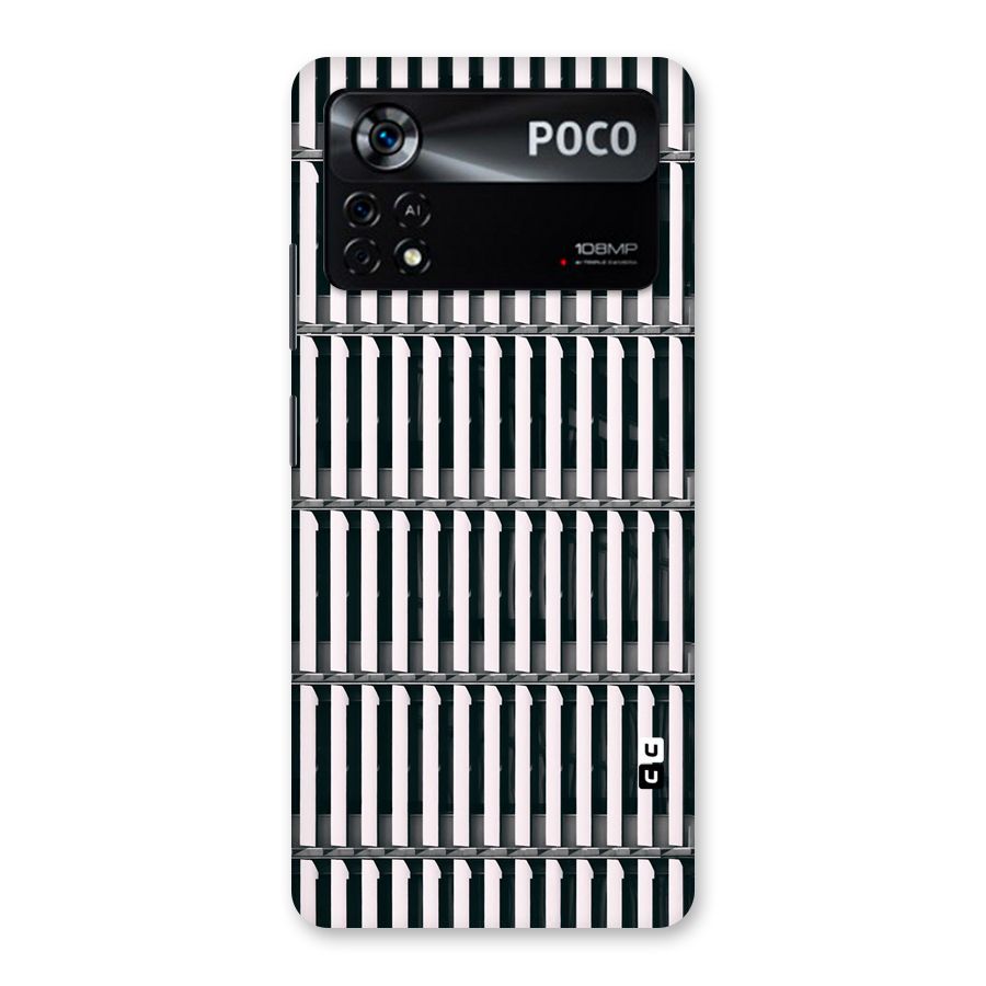 Dark Lines Pattern Back Case for Poco X4 Pro 5G