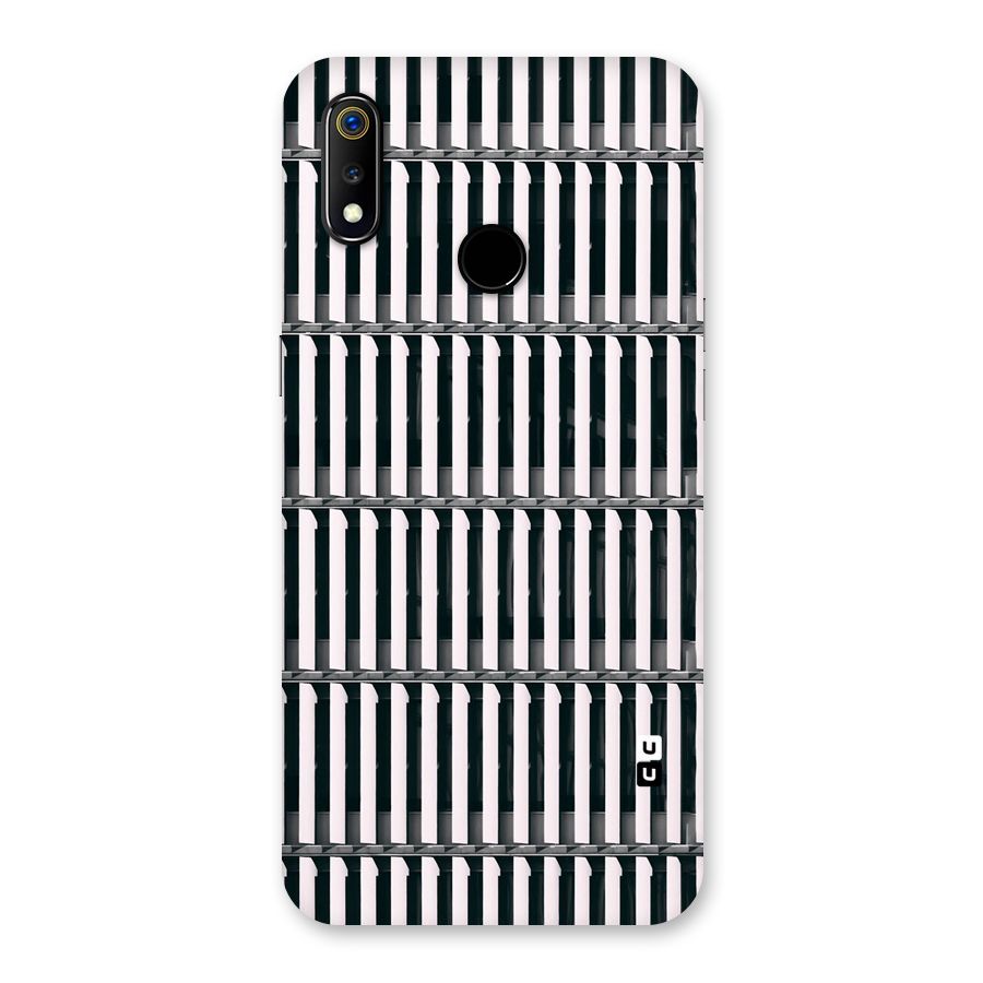 Dark Lines Pattern Back Case for Realme 3