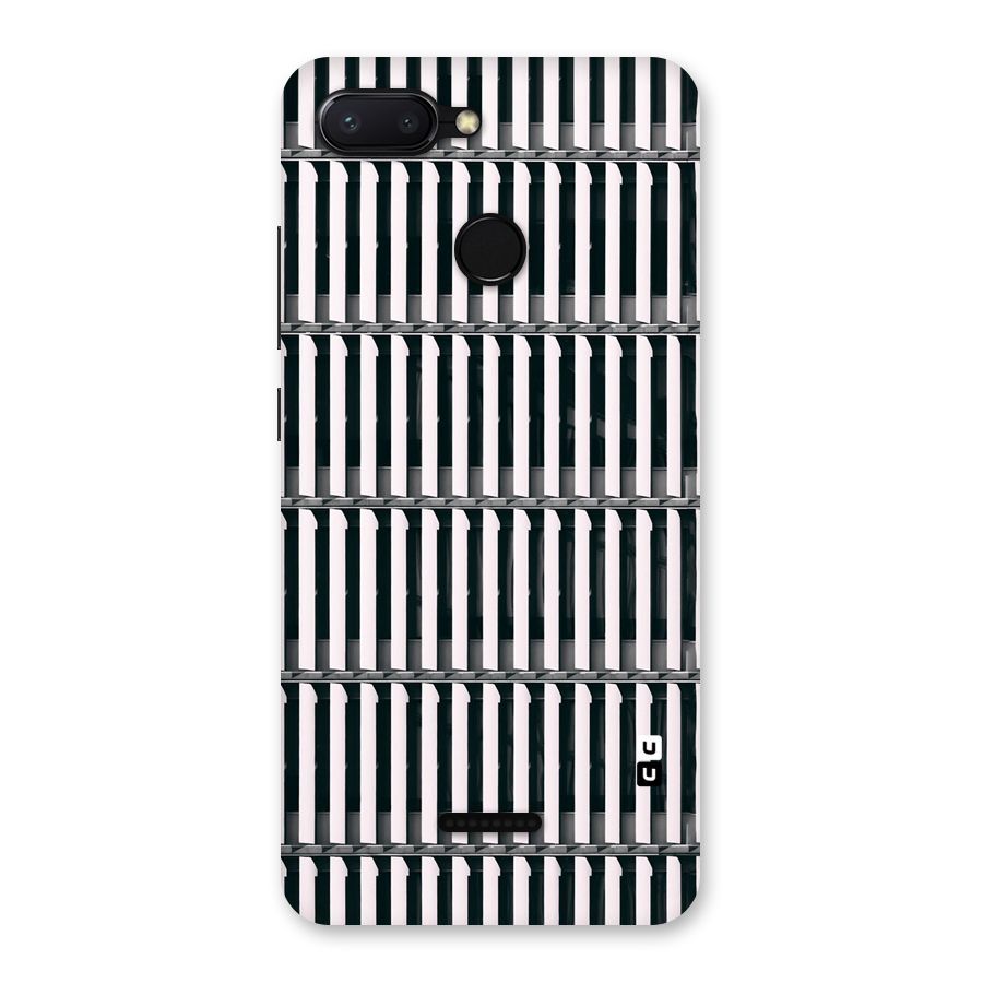 Dark Lines Pattern Back Case for Redmi 6
