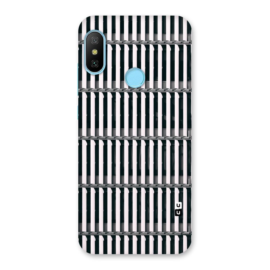 Dark Lines Pattern Back Case for Redmi 6 Pro