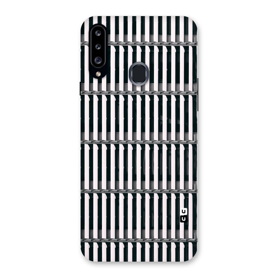 Dark Lines Pattern Back Case for Samsung Galaxy A20s