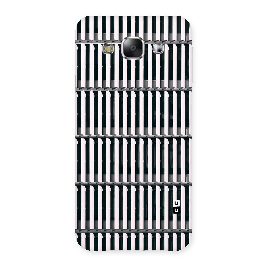 Dark Lines Pattern Back Case for Samsung Galaxy E5