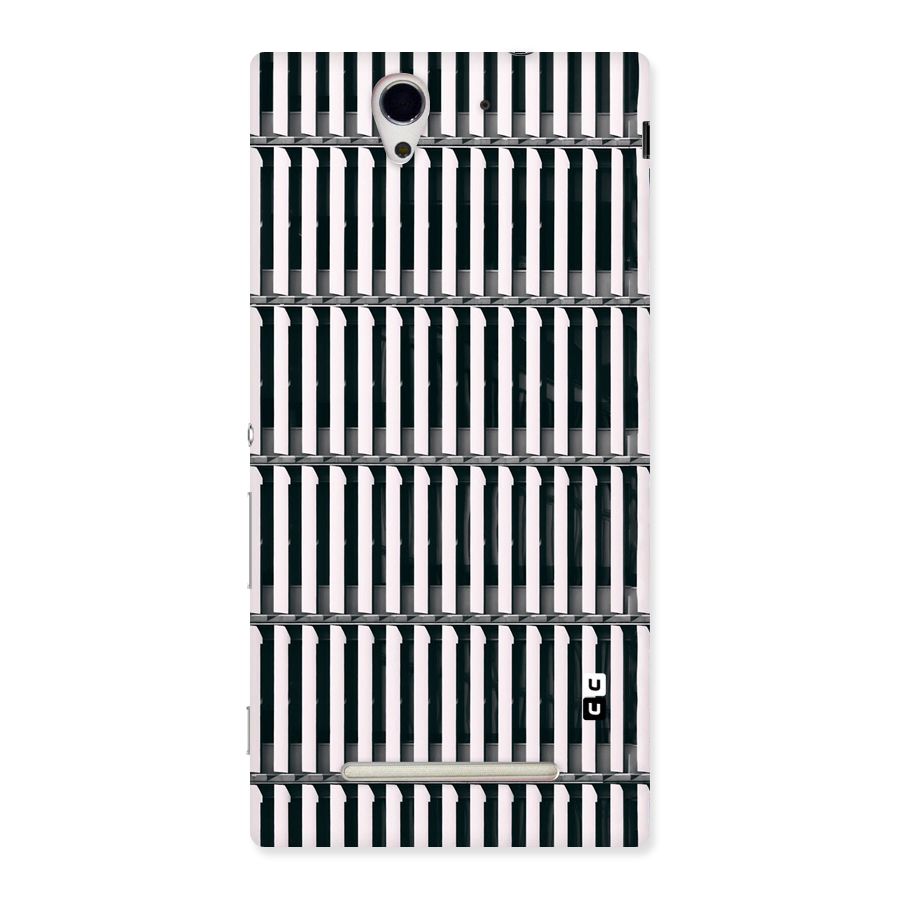 Dark Lines Pattern Back Case for Sony Xperia C3