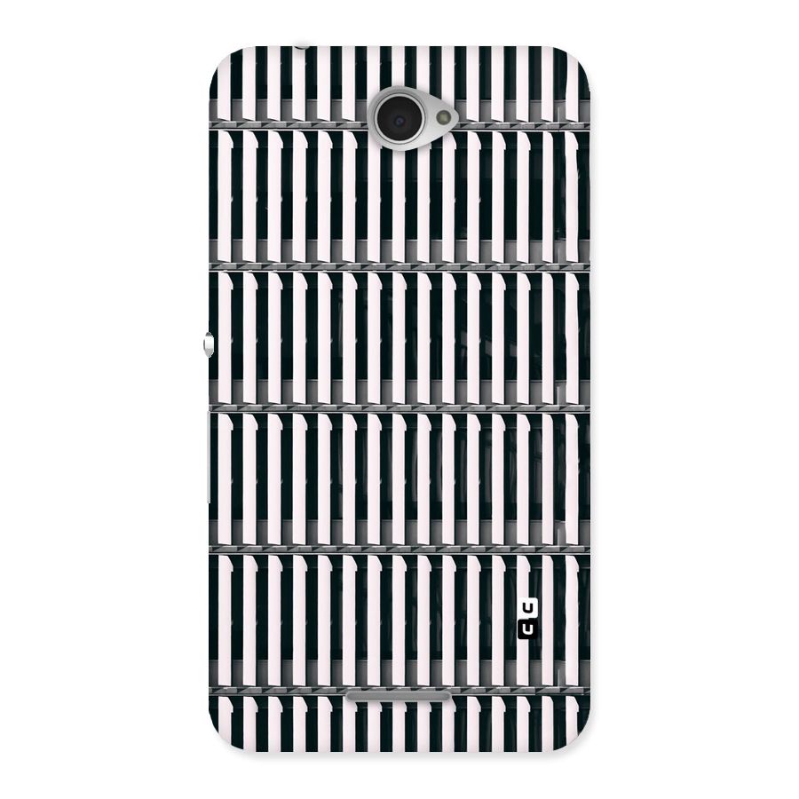 Dark Lines Pattern Back Case for Sony Xperia E4