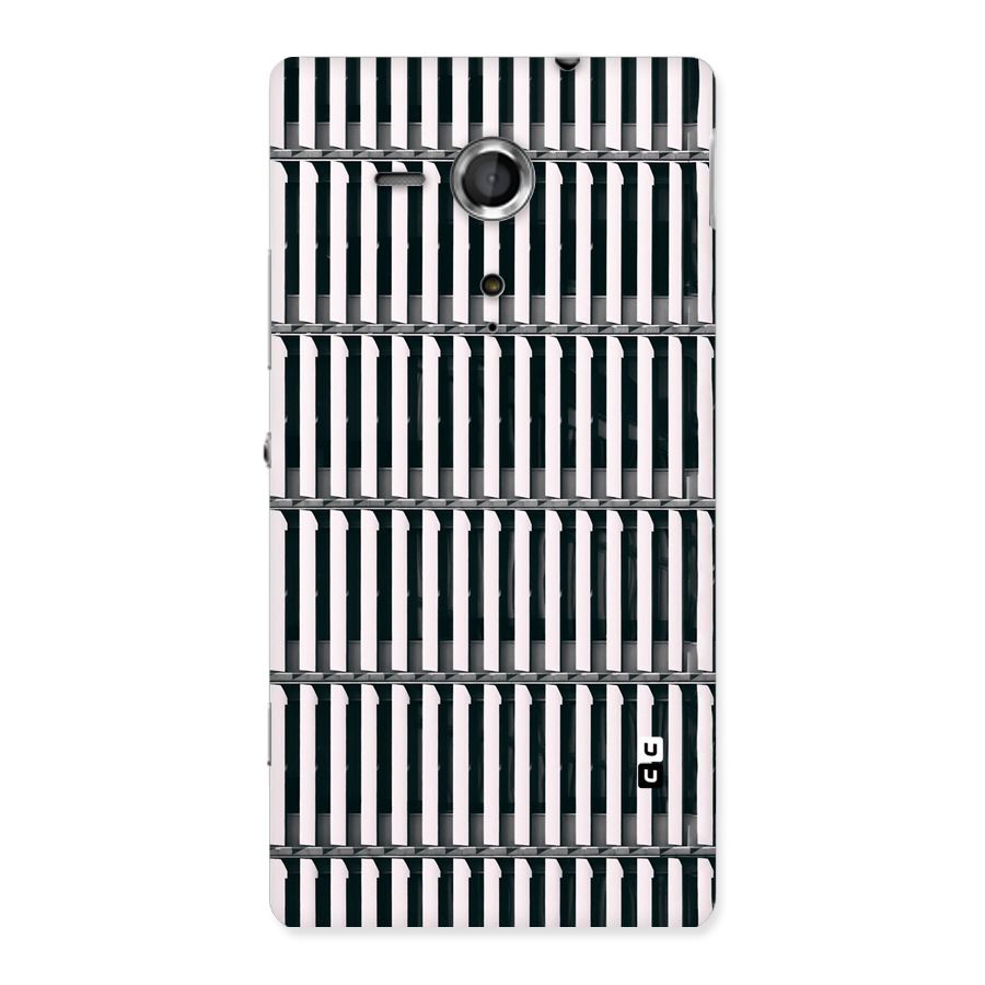 Dark Lines Pattern Back Case for Sony Xperia SP