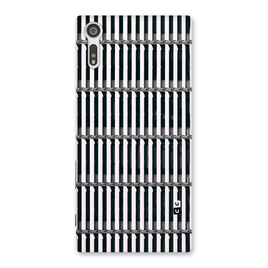 Dark Lines Pattern Back Case for Xperia XZ