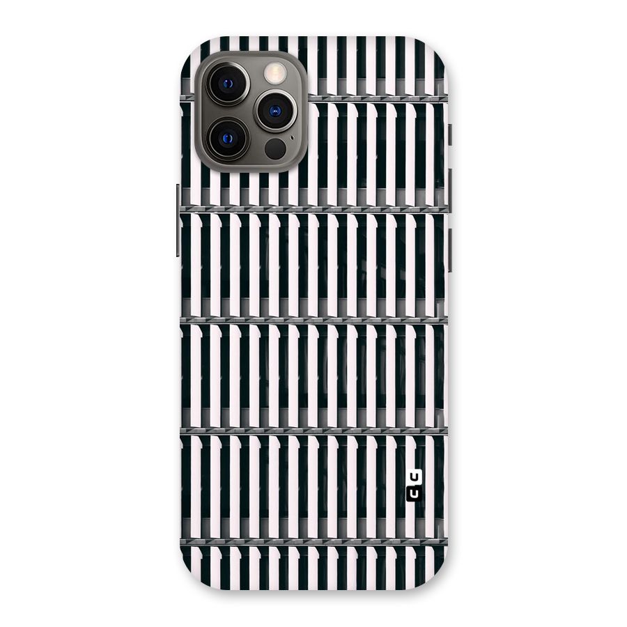 Dark Lines Pattern Back Case for iPhone 12 Pro