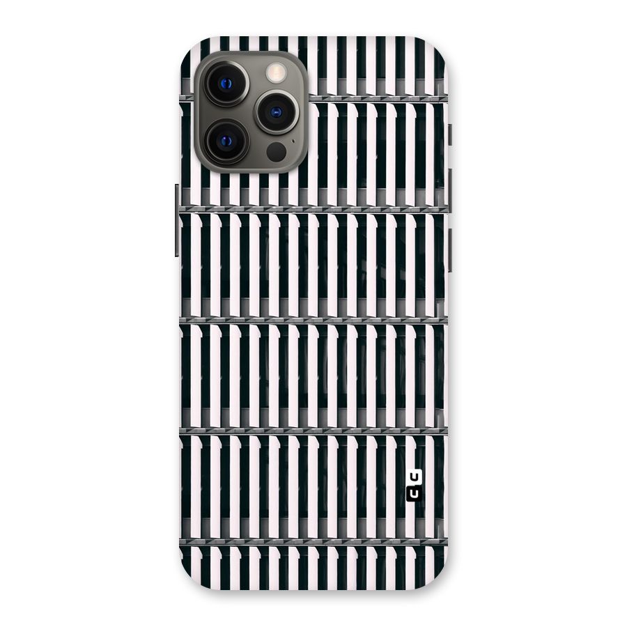 Dark Lines Pattern Back Case for iPhone 12 Pro Max
