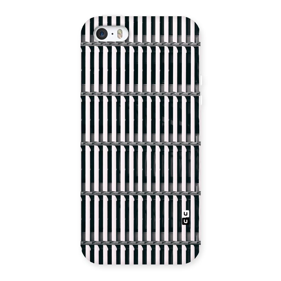 Dark Lines Pattern Back Case for iPhone SE