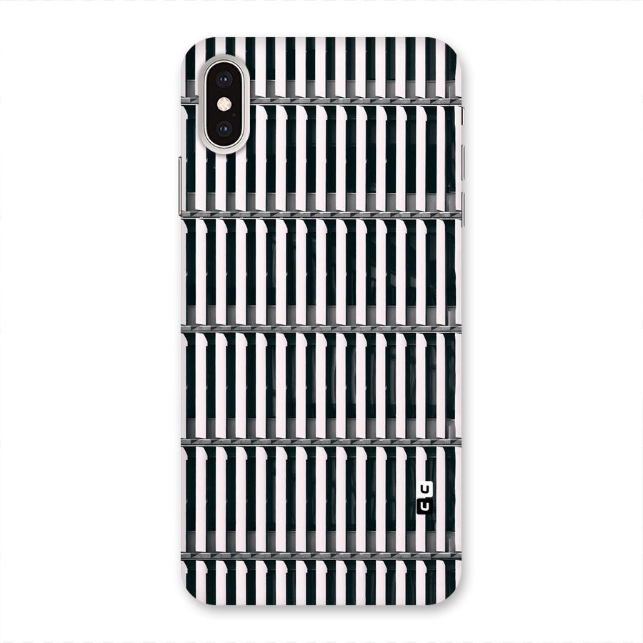 Dark Lines Pattern Back Case for iPhone XS Max