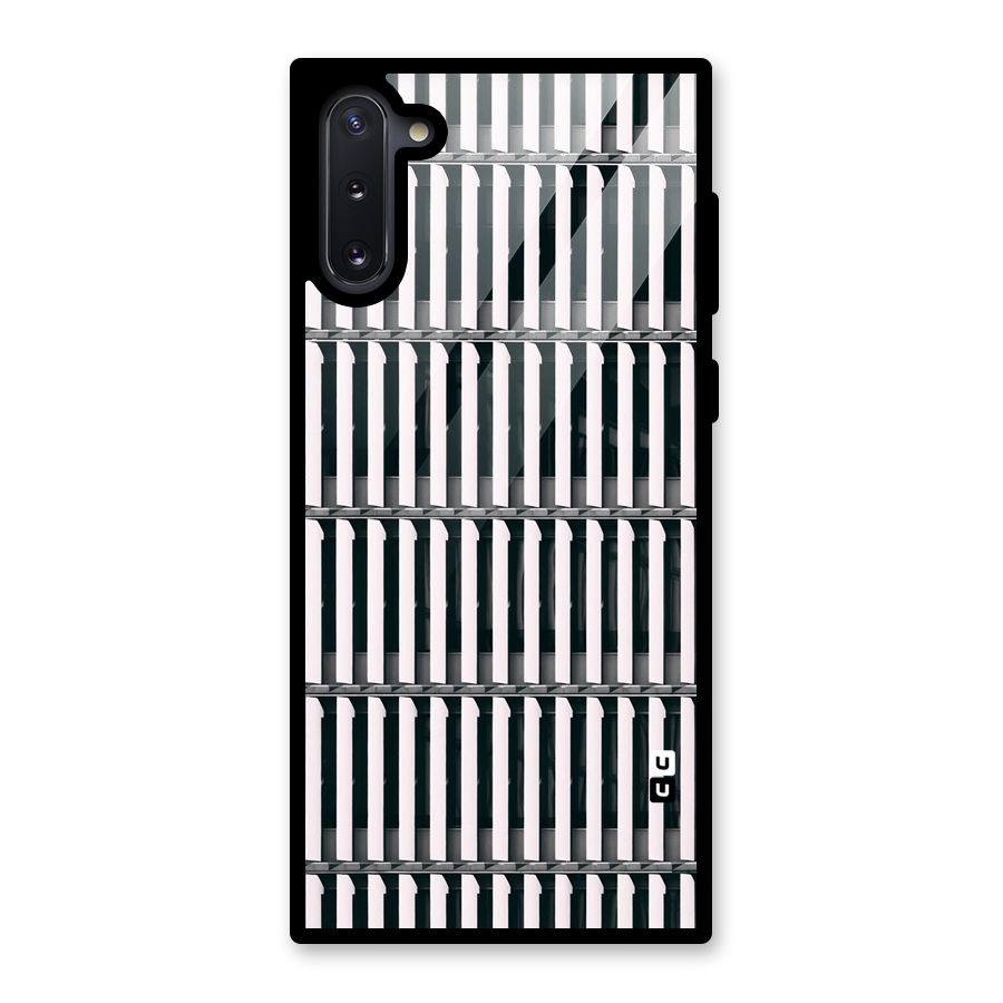 Dark Lines Pattern Glass Back Case for Galaxy Note 10