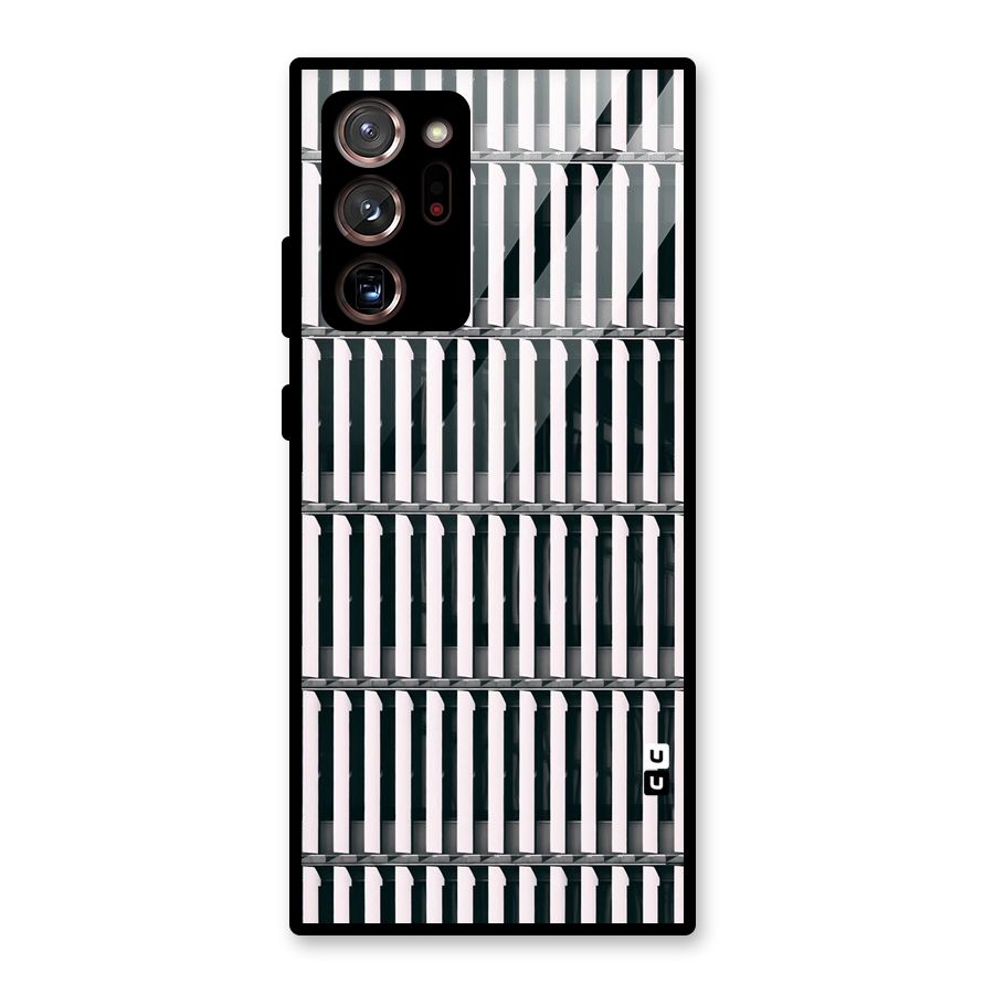 Dark Lines Pattern Glass Back Case for Galaxy Note 20 Ultra 5G