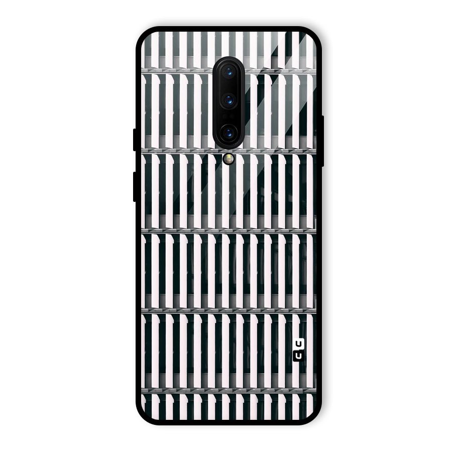 Dark Lines Pattern Glass Back Case for OnePlus 7 Pro