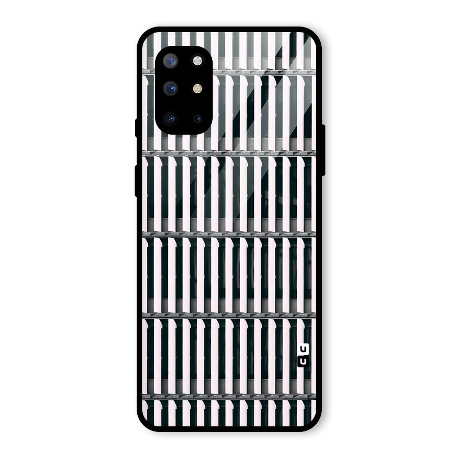 Dark Lines Pattern Glass Back Case for OnePlus 8T