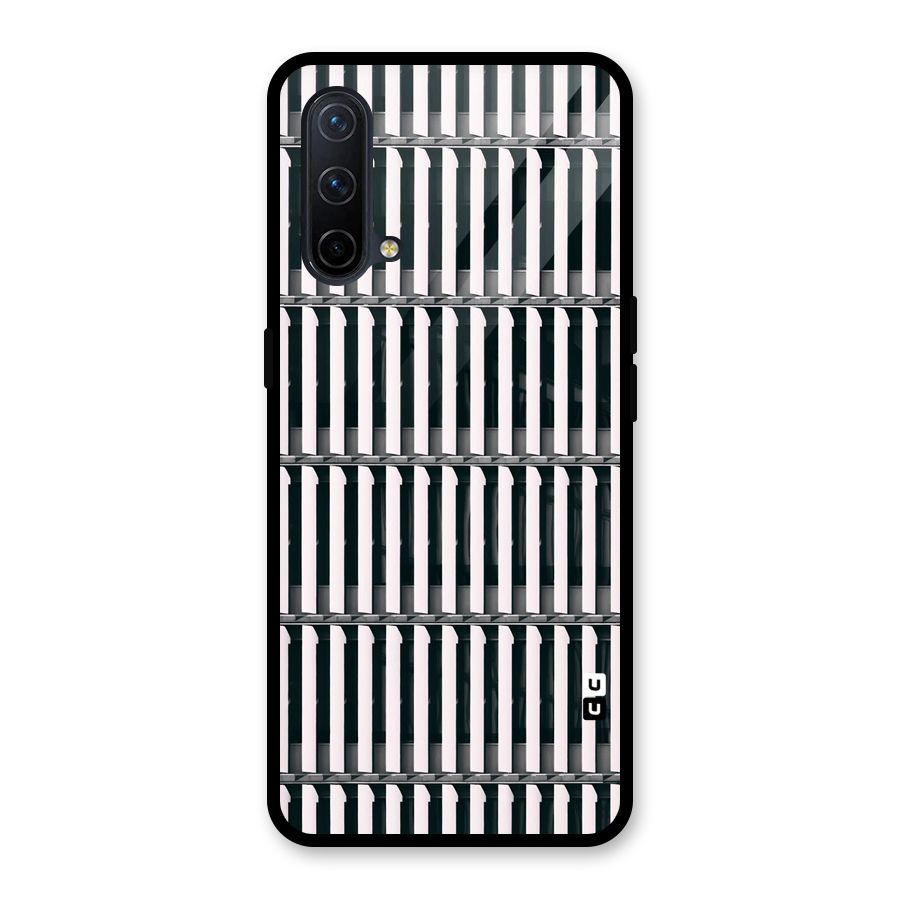Dark Lines Pattern Glass Back Case for OnePlus Nord CE 5G