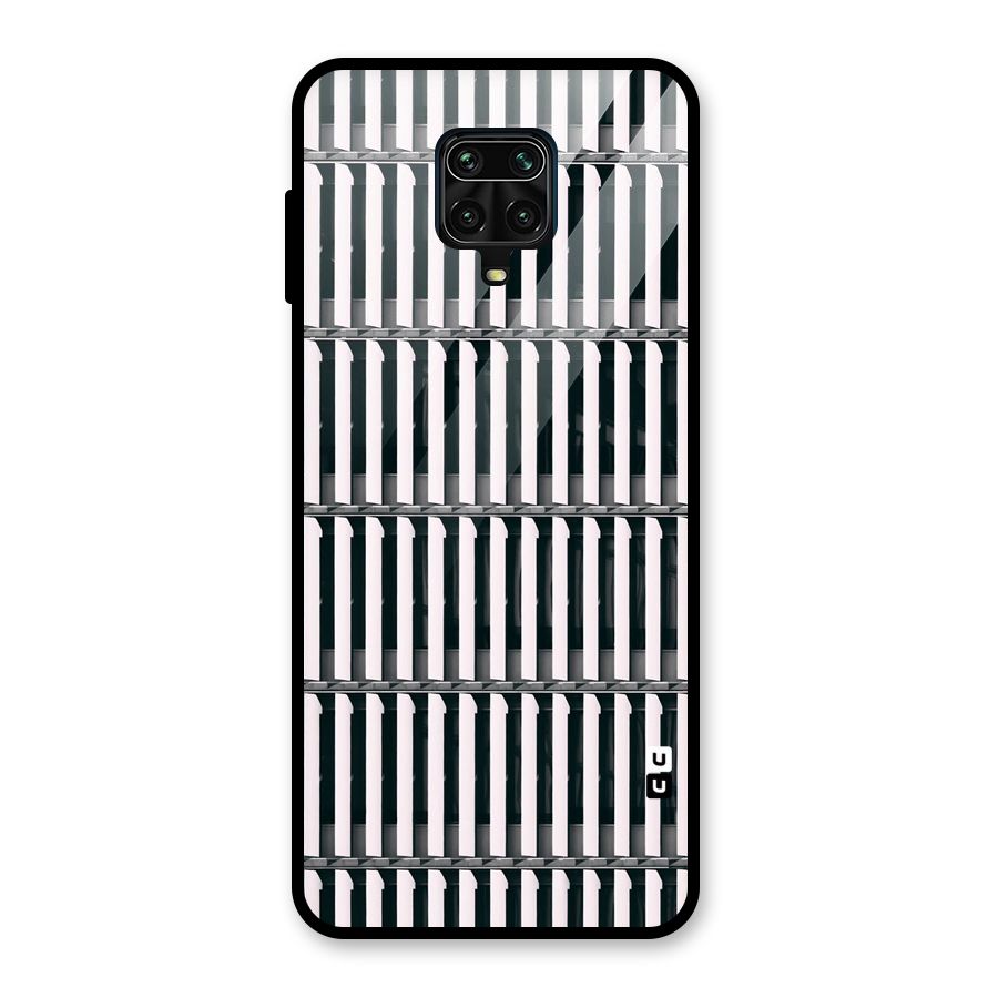 Dark Lines Pattern Glass Back Case for Poco M2 Pro