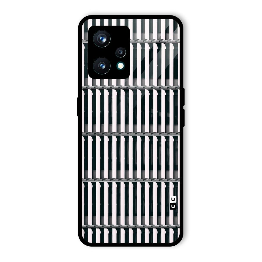 Dark Lines Pattern Glass Back Case for Realme 9 Pro Plus 5G