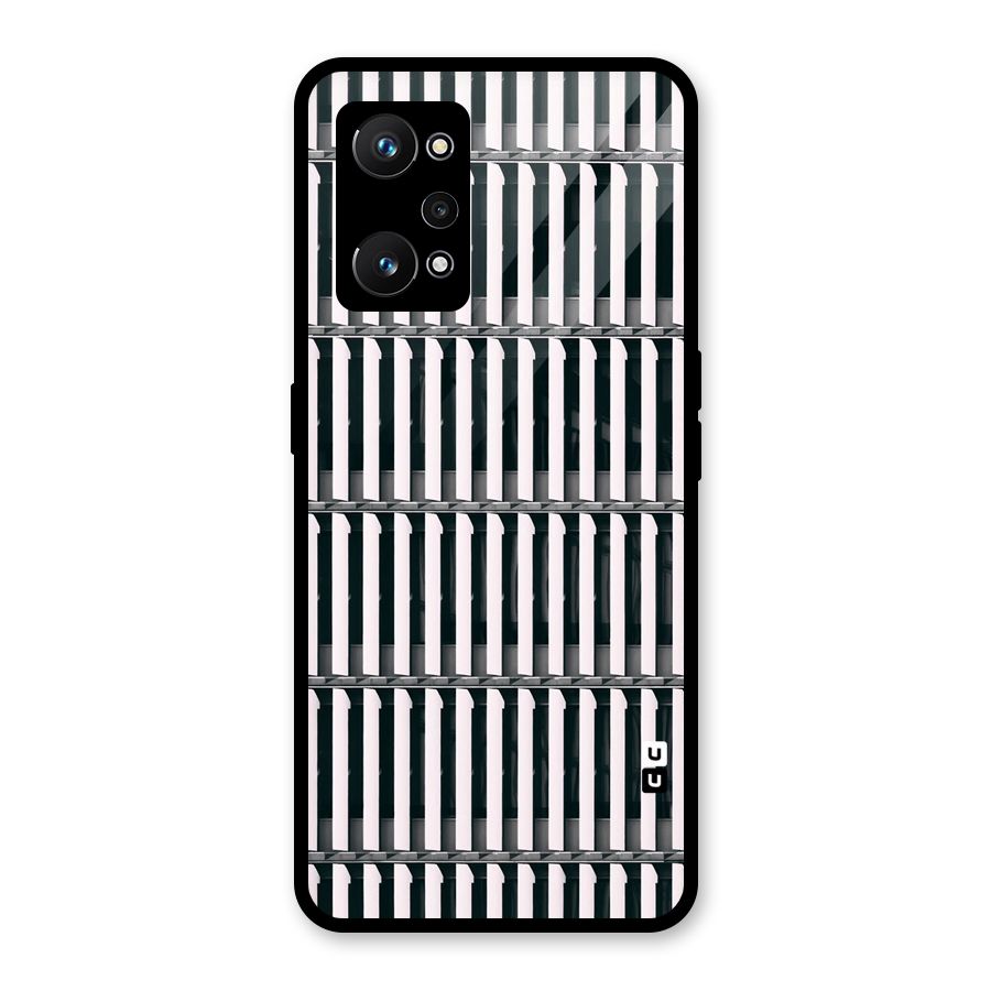 Dark Lines Pattern Glass Back Case for Realme GT Neo 3T