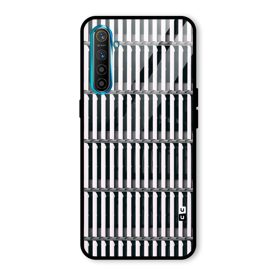 Dark Lines Pattern Glass Back Case for Realme X2