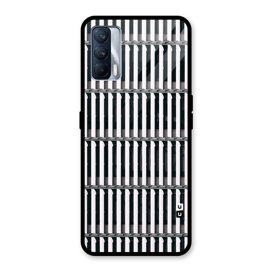 Dark Lines Pattern Glass Back Case for Realme X7
