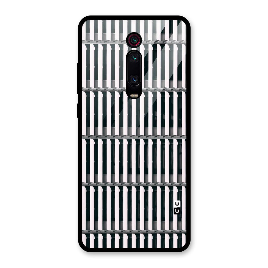 Dark Lines Pattern Glass Back Case for Redmi K20