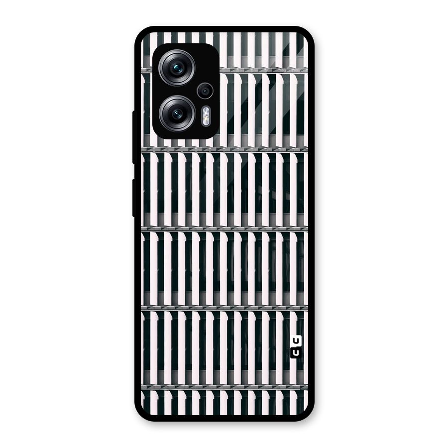 Dark Lines Pattern Glass Back Case for Redmi K50i