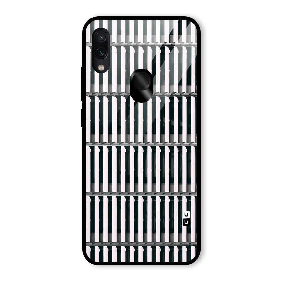 Dark Lines Pattern Glass Back Case for Redmi Note 7 Pro