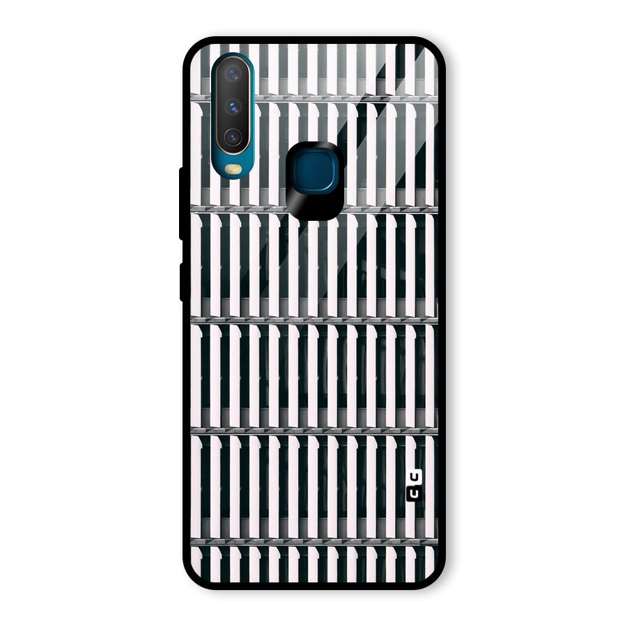 Dark Lines Pattern Glass Back Case for Vivo U10