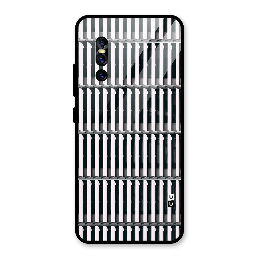 Dark Lines Pattern Glass Back Case for Vivo V15 Pro